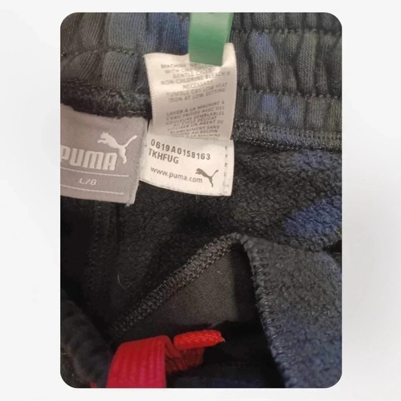 Puma Jogging Sweat Pants Black Size Large - Picture 8 of 8